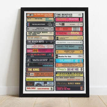60th Birthday, Music From 1964, 60th Personalised Gift, 3 of 9