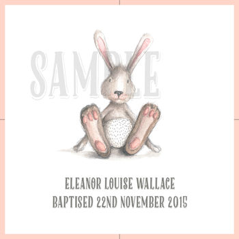New Baby Girl Personalised Print, 4 of 4
