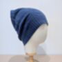 Unisex Pure Cashmere Textured Beanie, thumbnail 9 of 9