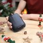 Copper Hip Flask With Personalised Leather Sleeve Christmas Gift For Him, thumbnail 1 of 12