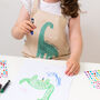 Personalised Dinosaur Craft Kids Apron, thumbnail 2 of 12