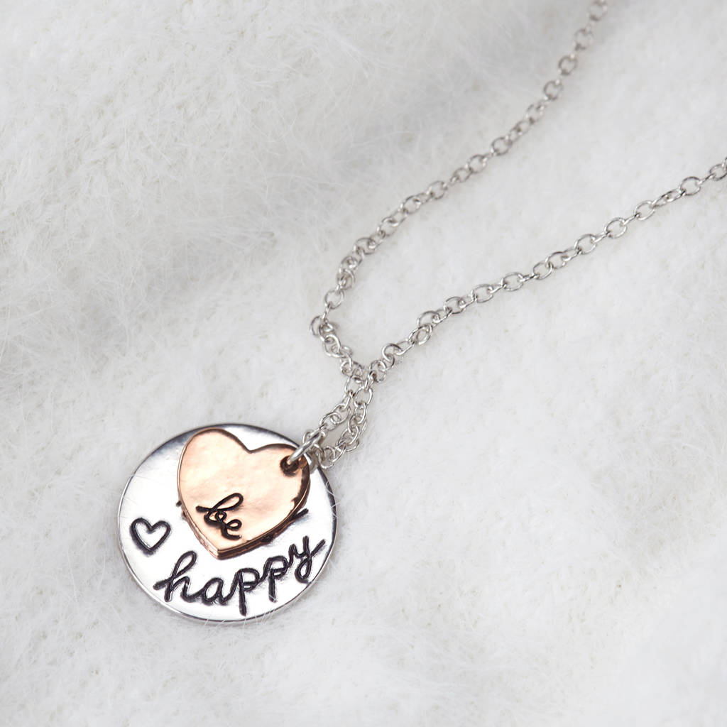 be happy necklace