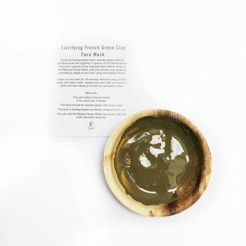 Natural French Green Clay Face Mask Gift Set, 10 of 10