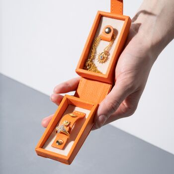 Travel Jewellery Box | Mini Moritz Orange, 2 of 8