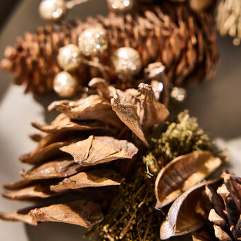 Woodland Sparkle Natural Christmas Garland, 4 of 5