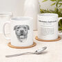 Funny Staffy Bull Terrier Dog Illustration Mug, thumbnail 1 of 7