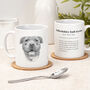 Funny Staffy Bull Terrier Dog Illustration Mug, thumbnail 1 of 6