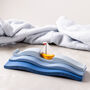 Personalised Blue Water Boat Baby Decoration, thumbnail 2 of 5