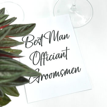 Wedding Role Personalised Vinyl Stickers, 7 of 10