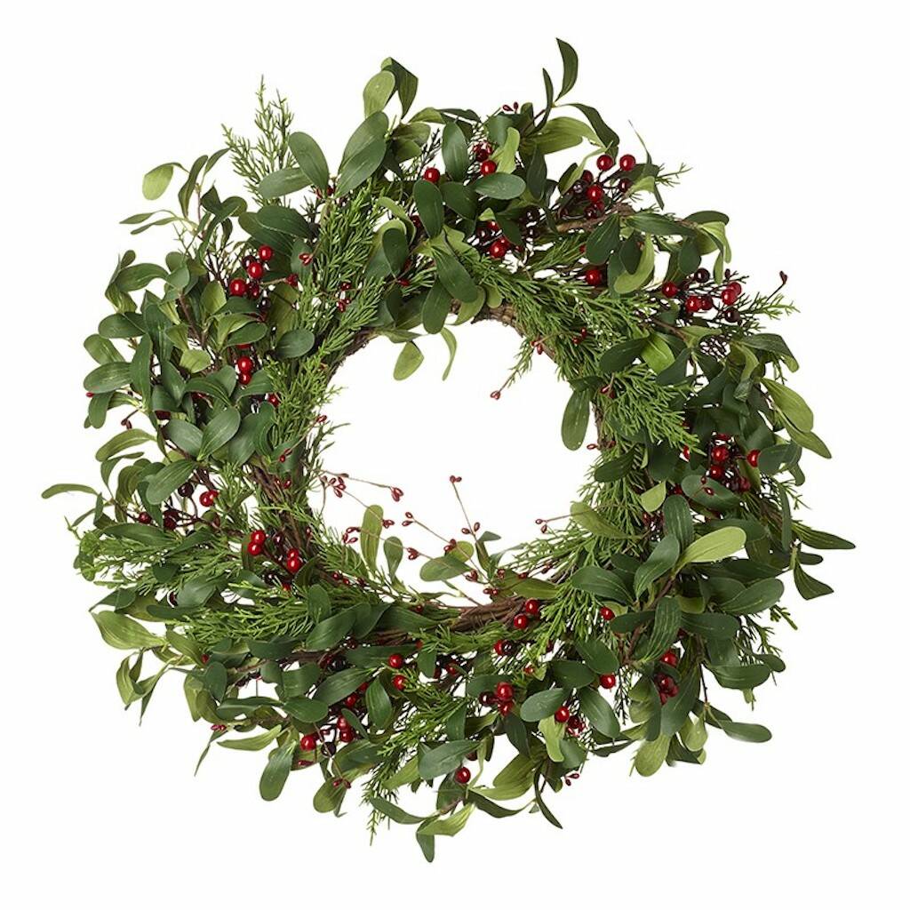 Large Red Berry Wreath, 1 of 2