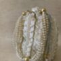 White Handcrafted Pearl Potli Bag, thumbnail 8 of 9