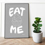 Eat Me Cupcake Print Three Colour Options, thumbnail 3 of 12