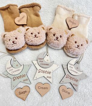 Baby's First Christmas Gift Box, Christmas Tree Ornament Keepsake, 3 of 9