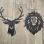 Stag Head Large Antler Metal Wall Plaque, thumbnail 7 of 7