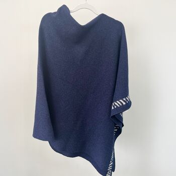 Lambswool Knitted Poncho, 3 of 12