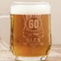 Personalised 60th Birthday Pint Glass, thumbnail 2 of 8