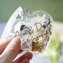 Engagement Floral Glass Bauble Hanging Decoration, thumbnail 8 of 12