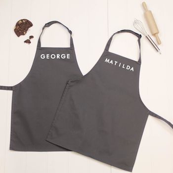 Personalised Kids Apron Set With Name, 8 of 9