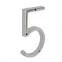 Brass Bee Premium House Numbers In Nickel Five Inch, thumbnail 7 of 11