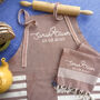 Personalised Cotton Apron, Tea Towels, Cotton Anniversary Gift, thumbnail 4 of 12