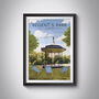 Regent's Park London Travel Poster Art Print, thumbnail 1 of 7