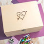 Personalised Wooden Memory Box For Couples, thumbnail 1 of 4