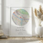 Our New Home Personalised Map Print New Home Gift, thumbnail 2 of 12