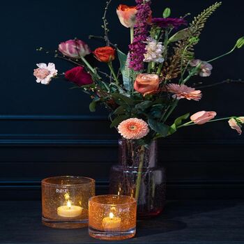 Glass Flowervase Lato Violet Bubbles By Dut Z, 4 of 4