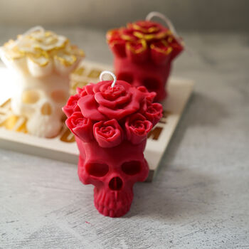 Skull Soy Wax Candle, 6 of 11