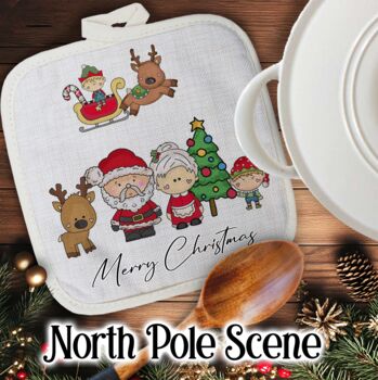 Personalised Cute Christmas Gift Pot Holder / Grab, 10 of 12