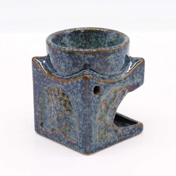 Blue Ceramic Buddha Oil Burner, 2 of 2