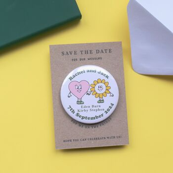 Fun Character Wedding Save The Date Magnet, 6 of 8