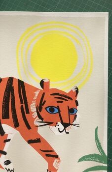 Tiger Personalised Name Print By Personalised Art by Kay