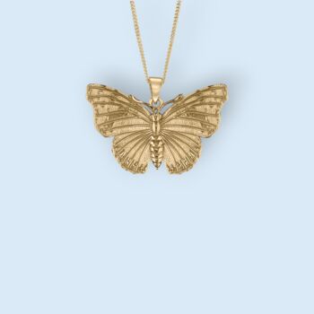 Butterfly Necklace In 18ct Gold Plated Silver, 12 of 12