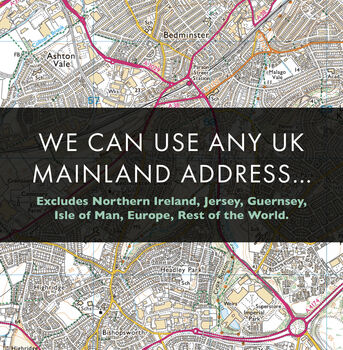 Personalised Framed UK Location Map Print, 8 of 10