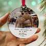 First Christmas Mr And Mrs Photo Personalised Ornament 2025, thumbnail 5 of 9