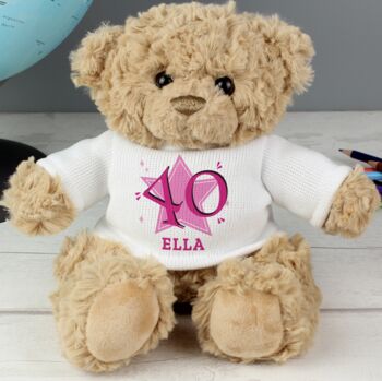 Personalised Big Age Teddy Bear, 4 of 6