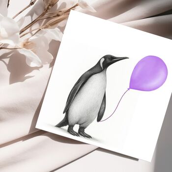 Penguin Floating Friends Card, 3 of 8