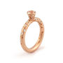 Morganite And Rose Gold Diamond Ring, thumbnail 3 of 4
