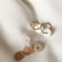 Interchangeable Acrylic Charm Hoop Earrings, thumbnail 2 of 3