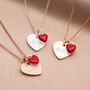 Esme Heart And Enamel Charm Personalised Necklace, thumbnail 2 of 11