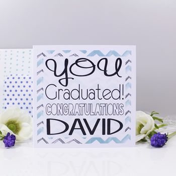 Personalised 'Congratulations' Graduation Card, 6 of 7