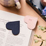 Personalised Pair Of Heart Shaped Bookmarks, thumbnail 1 of 7