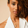 Heart Chakra Emerald Gold Vermeil Necklace, thumbnail 3 of 10