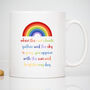 You Brighten My Day Rainbow Mug, thumbnail 1 of 2