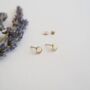 Recycled Gold Rae Studs, thumbnail 2 of 6