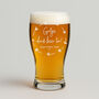 Personalised Girls Drink Beer Too Pint Glass, thumbnail 1 of 2