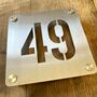 Stainless Steel House Number, thumbnail 1 of 10