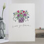 'Love You Mum' Flowers Card, thumbnail 1 of 3