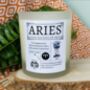 Personalised Aries Horoscope Star Sign Candle, thumbnail 4 of 11